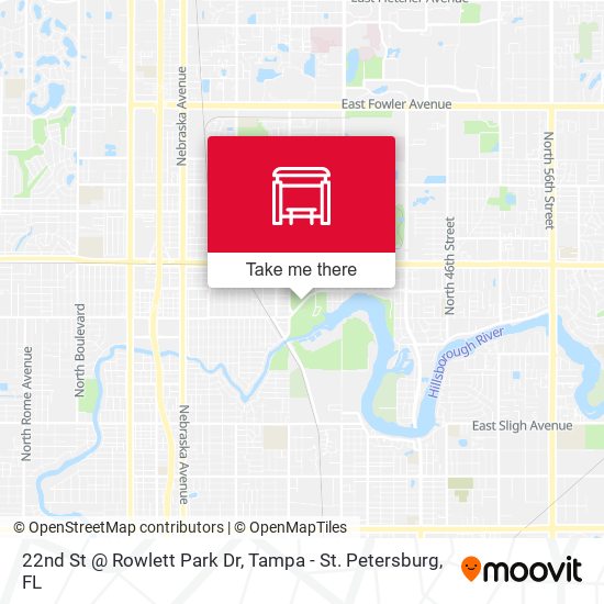 22nd St @ Rowlett Park Dr map