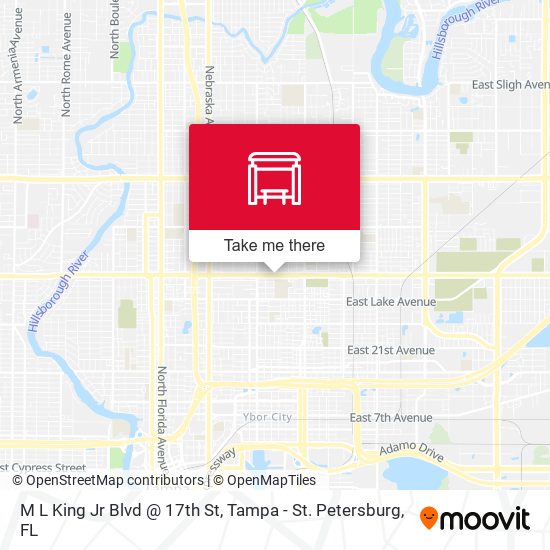 M L King Jr Blvd @ 17th St map