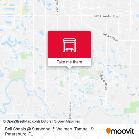 Bell Shoals @   Starwood  @ Walmart map