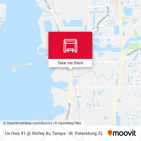 Us Hwy 41 @ Shirley Av map