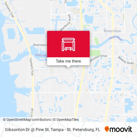 Mapa de Gibsonton Dr @ Pine St