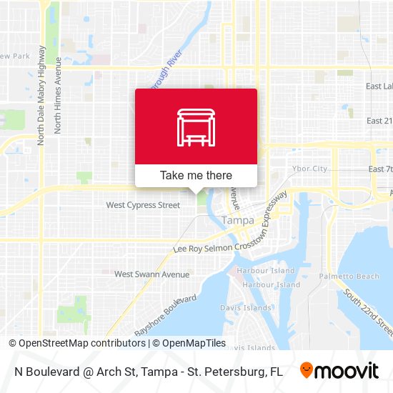 N Boulevard @ Arch St map