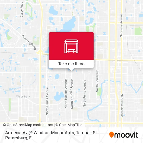 Armenia Av @ Windsor Manor Apts map