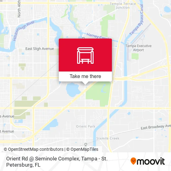 Mapa de Orient Rd @ Seminole Complex
