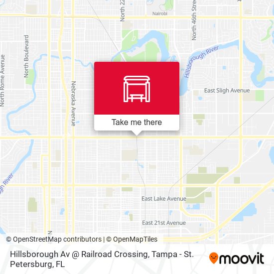 Mapa de Hillsborough Av @ Railroad Crossing