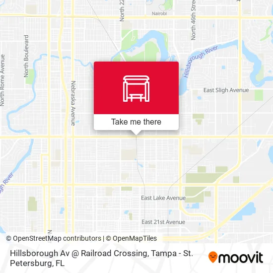 Mapa de Hillsborough Av @ Railroad Crossing