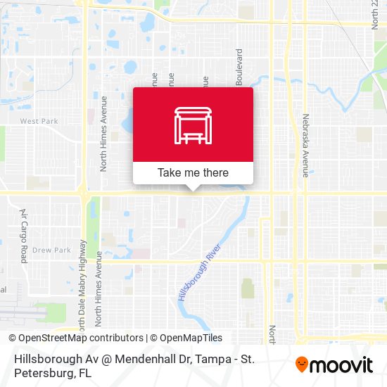 Hillsborough Av  @ Mendenhall Dr map