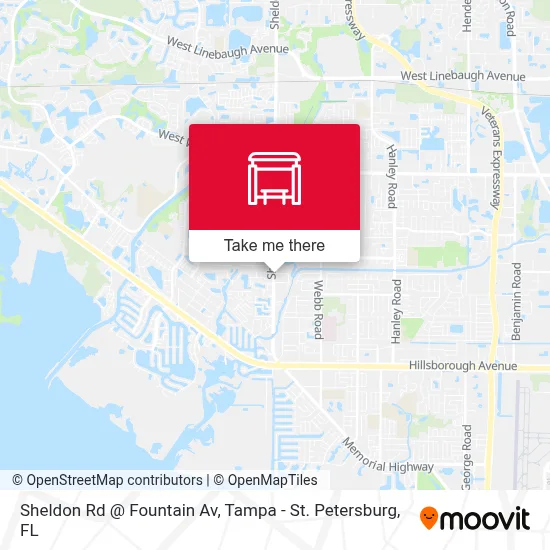 Sheldon Rd @ Fountain Av map