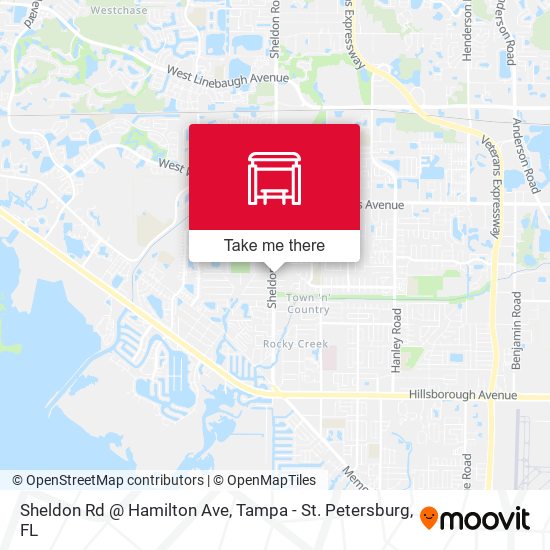 Sheldon Rd @ Hamilton Ave map