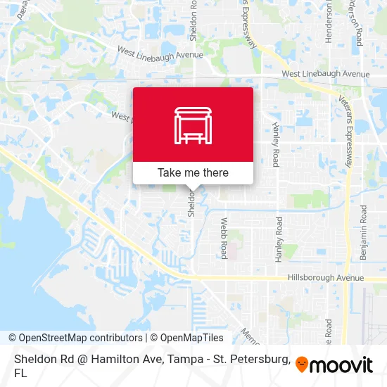 Sheldon Rd @ Hamilton Ave map
