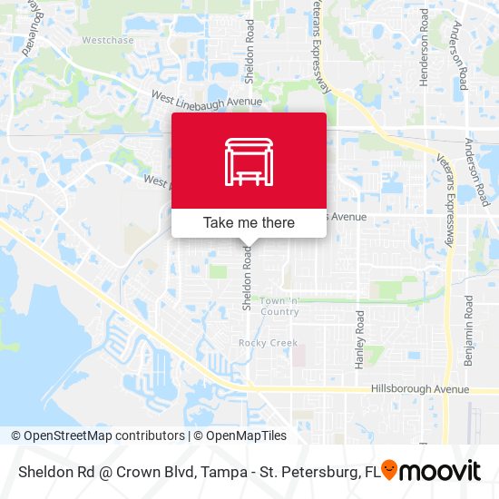Sheldon Rd @ Crown Blvd map