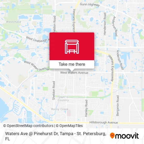 Waters Ave @ Pinehurst Dr map