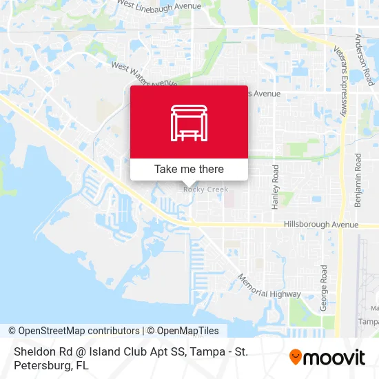 Sheldon Rd @ Island Club Apt SS map