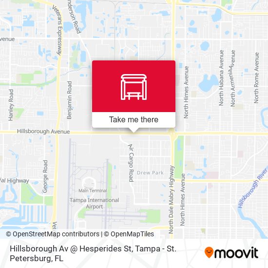 Hillsborough Av @ Hesperides St map