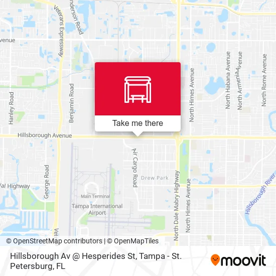 Hillsborough Av @ Hesperides St map