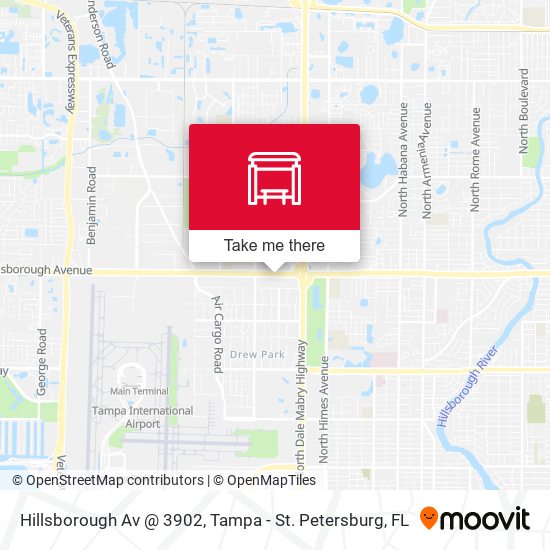 Mapa de Hillsborough Av @ 3902