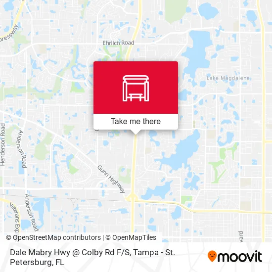 Dale Mabry Hwy @ Colby Rd F/S map