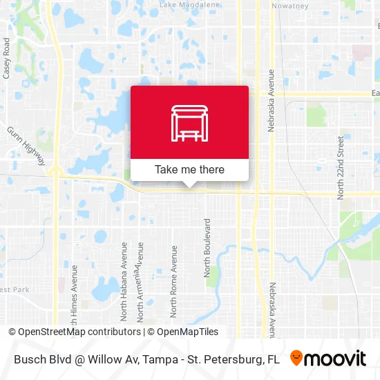 Busch Blvd @ Willow Av map