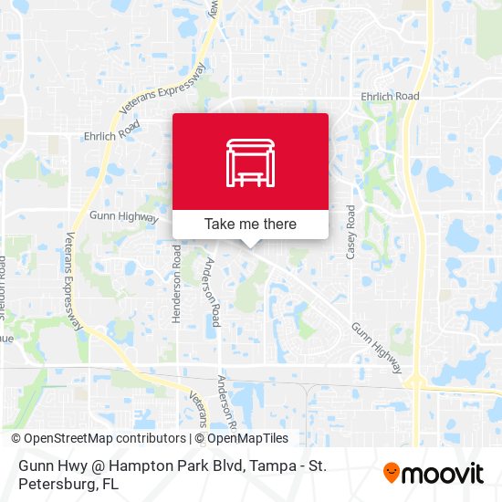 Gunn Hwy @ Hampton Park Blvd map