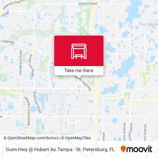 Gunn Hwy @ Hubert Av map