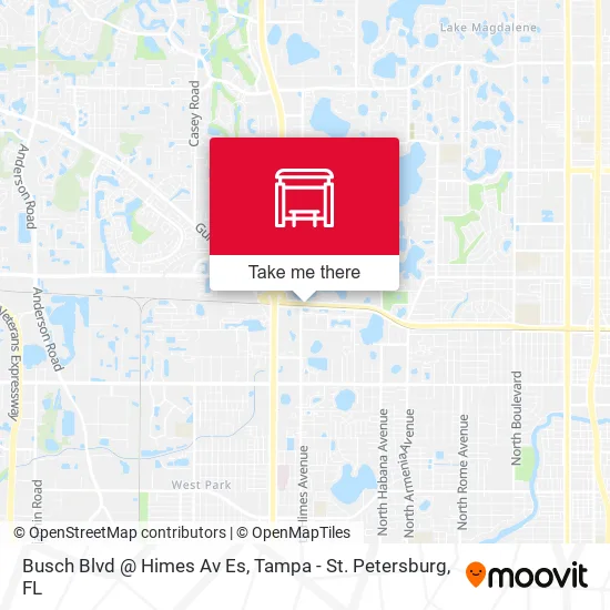 Busch Blvd @ Himes Av Es map