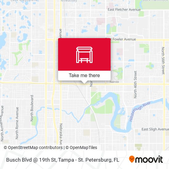 Busch Blvd @ 19th St map