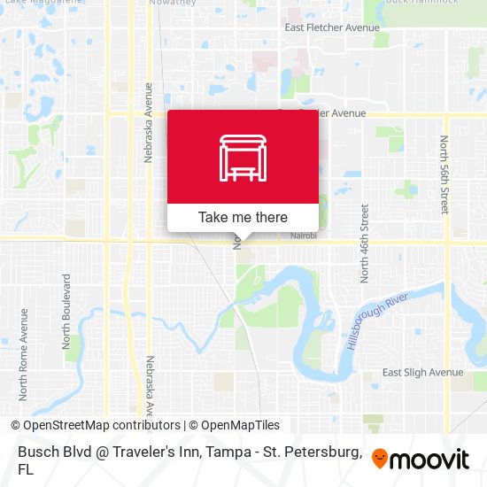 Mapa de Busch Blvd @ Traveler's Inn