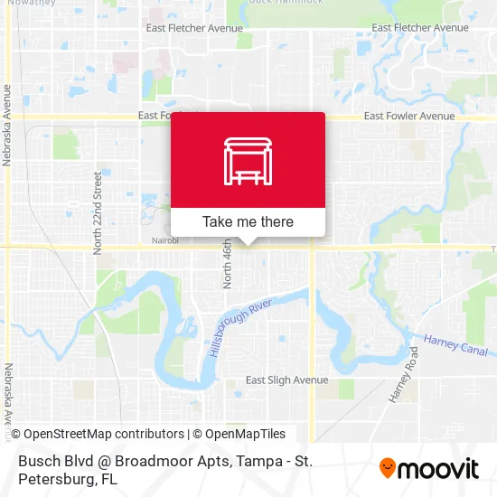 Busch Blvd @ Broadmoor Apts map
