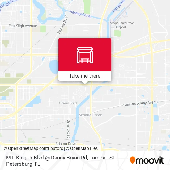 Mapa de M L King Jr Blvd @ Danny Bryan Rd