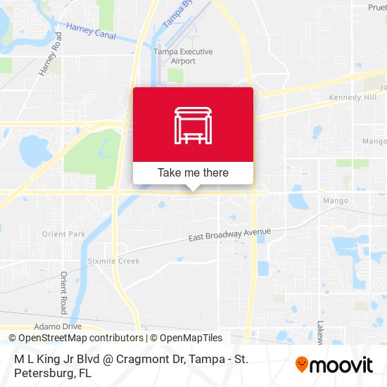 M L King Jr Blvd @ Cragmont Dr map