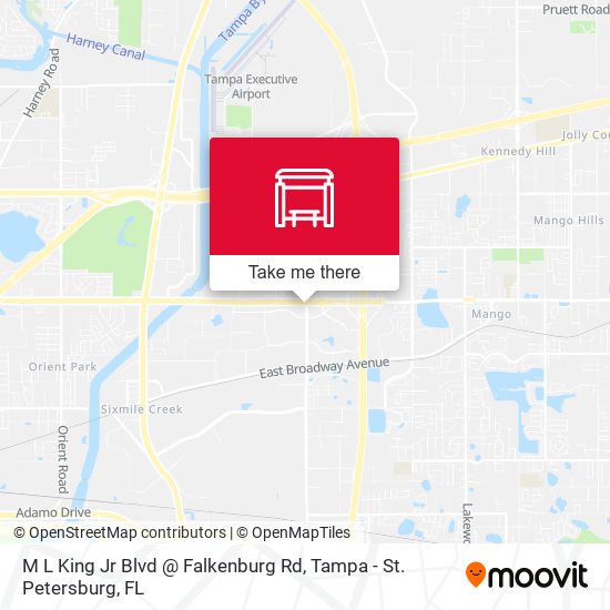 M L King Jr  Blvd @ Falkenburg Rd map