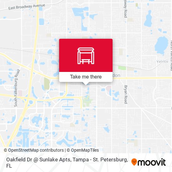 Oakfield Dr @ Sunlake Apts map