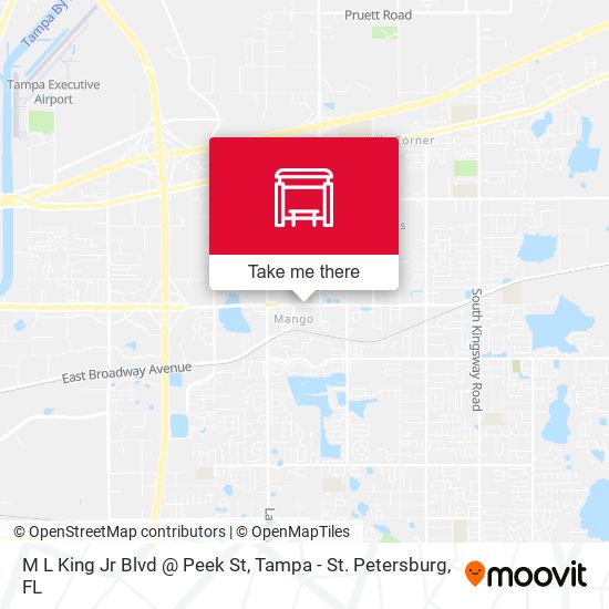 M L King Jr Blvd @ Peek St map