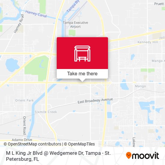 M L King Jr Blvd @ Wedgemere Dr map