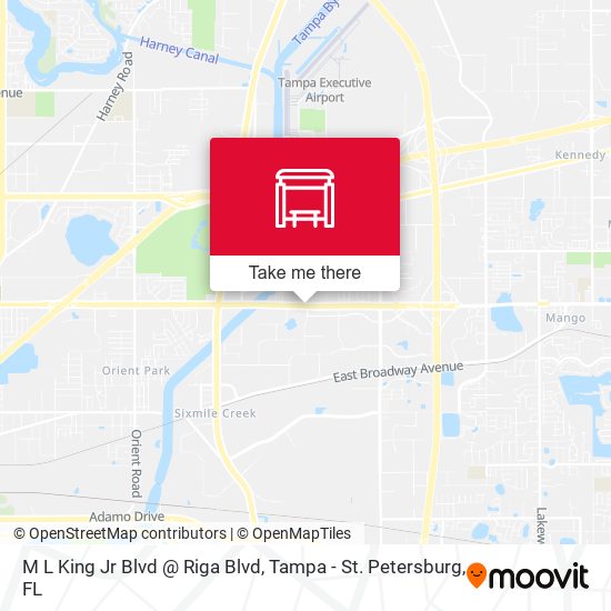 M L King Jr Blvd @ Riga Blvd map