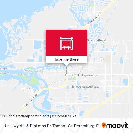 Us Hwy 41 @ Dickman Dr map