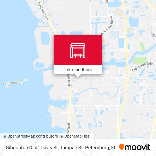 Gibsonton Dr @ Davis St map