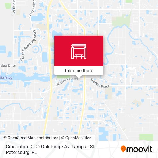 Gibsonton Dr @ Oak Ridge Av map
