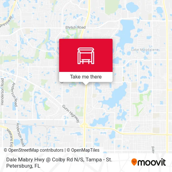 Dale Mabry Hwy @ Colby Rd N/S map