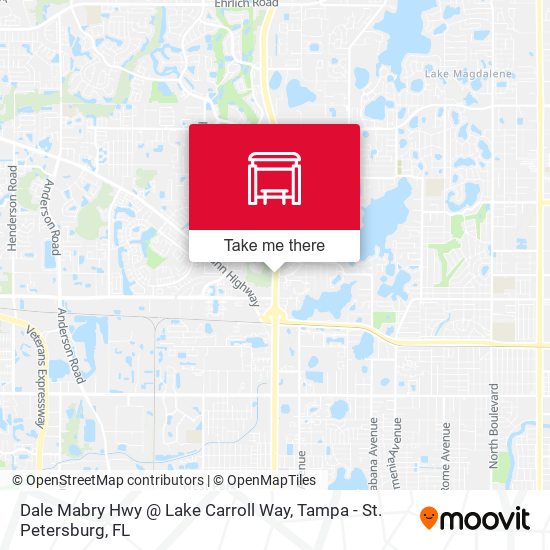 Dale Mabry Hwy @ Lake Carroll Way map