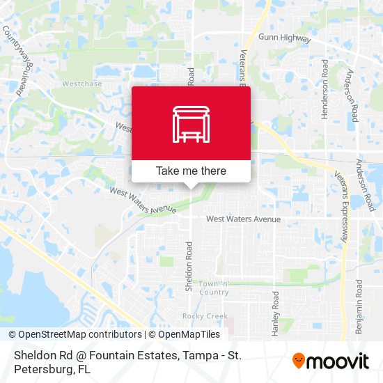Sheldon Rd @ Fountain Estates map