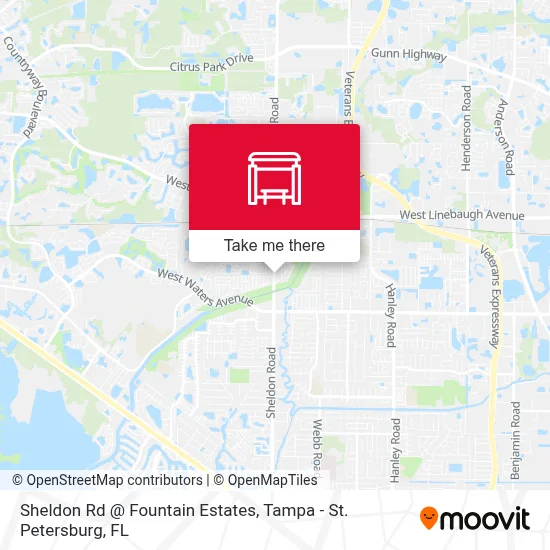 Sheldon Rd @ Fountain Estates map