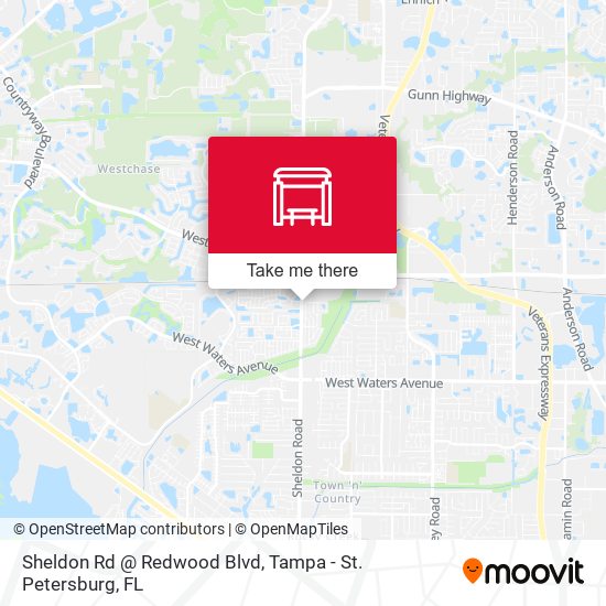 Mapa de Sheldon Rd @ Redwood Blvd