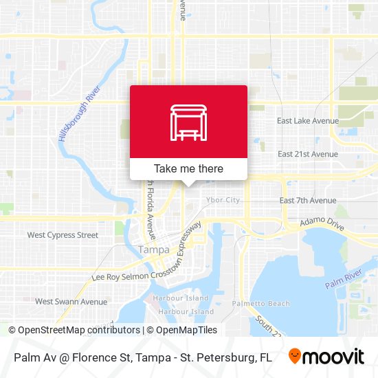 Mapa de Palm Av @ Florence St