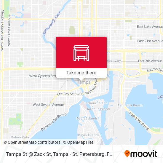 Tampa St @ Zack St map