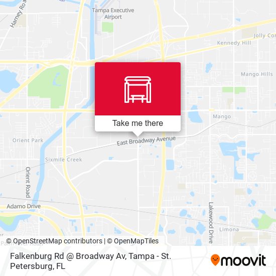 Mapa de Falkenburg Rd @ Broadway Av