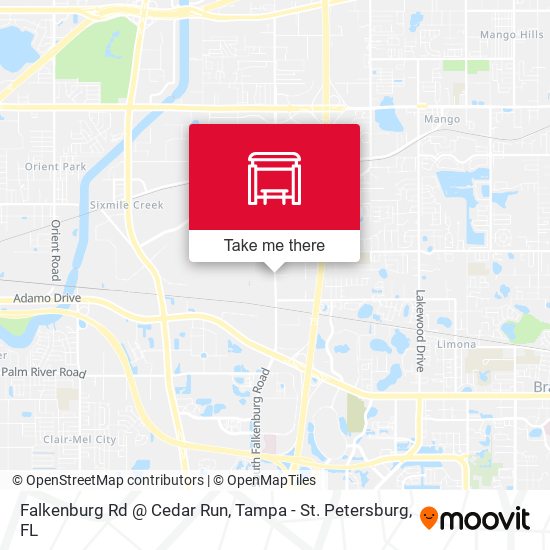 Falkenburg Rd @ Cedar Run map