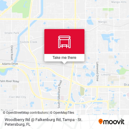 Woodberry Rd @ Falkenburg Rd map