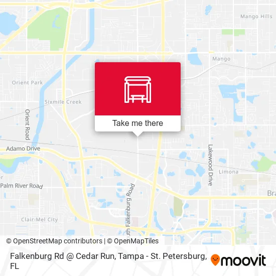 Falkenburg Rd @ Cedar Run map