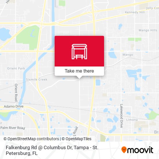 Falkenburg Rd @ Columbus Dr map